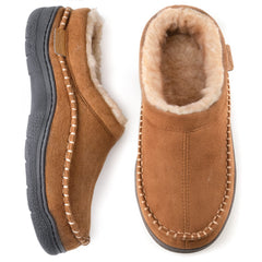 π₯π Hot Sale! Limited Stock!π πMen's Daily Non-Slip Warm Plush Wide Toe Slip-On Loafers Slippers