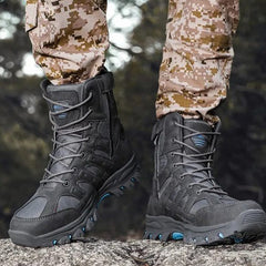 Men's Lightweight Breathable Durable Anti-slip Hiking Boots Combat Army Boots Work Boots