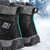 (โฐLimited Time Discount 49% off)Men's Thick Warm Snow Boots Wide Toe Anti-skid Fur Lined Leather Boots Waterproof Winter Hiking Boots