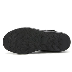 (Limited Time 70% Discount Event) Men's 2024 Winter New Warm Waterproof Non-Slip Puncture-Resistant Velcro Slip-On Snow Boots Ankle Support Orthopedic Wide Toe Arch Support Cotton Shoes