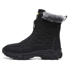 (Limited Time 70% Discount Event) Men's 2024 Winter New Wide Toe Ankle Support Orthopedic Arch Support Snow Boots Warm Waterproof Non-slip Anti-puncture Hiking Boots