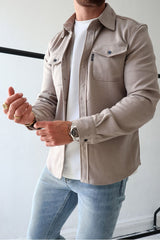 Men's Button Down Shirt Jacket (Buy 2 Free Shipping)