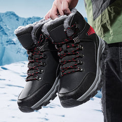 (Limited Time Event 49% OFF) Men’s Winter Waterproof and Cold Warm Snow Boots Orthopedic Arch Support Wide Toe Work Boots