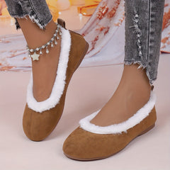 š„Last Day Promotion 50% OFF - Women's Fashion Soft Mary Jane Plush Flat Shoes