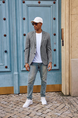 Men's Casual Sport Coat Blazer Two Buttons Lightweight Business Jackets