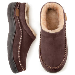 🔥🚀 Hot Sale! Limited Stock!🚀 👟Men's Daily Non-Slip Warm Plush Wide Toe Slip-On Loafers Slippers