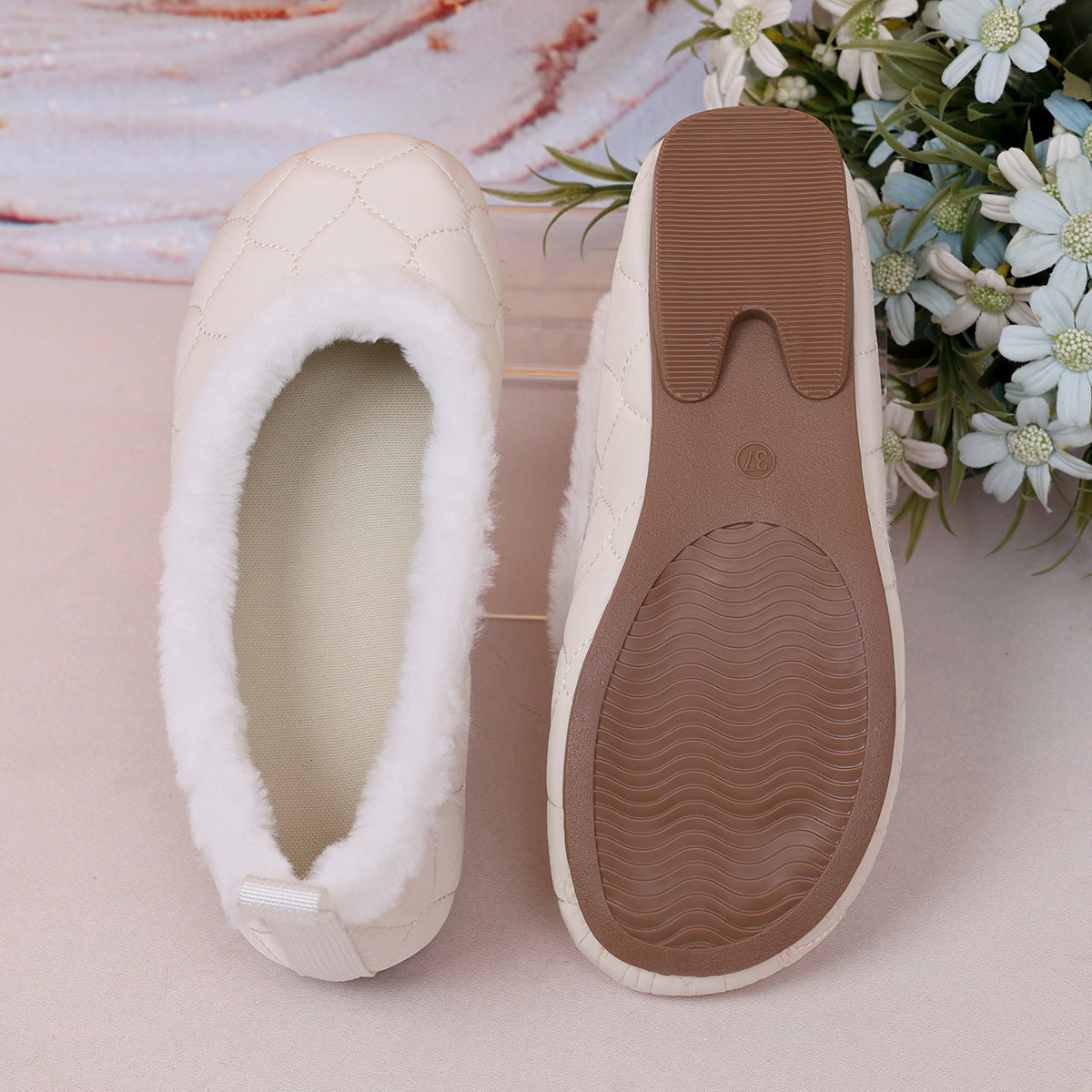 🔥Last Day Promotion 50% OFF - Women's Fashion Soft Mary Jane Plush Flat Shoes